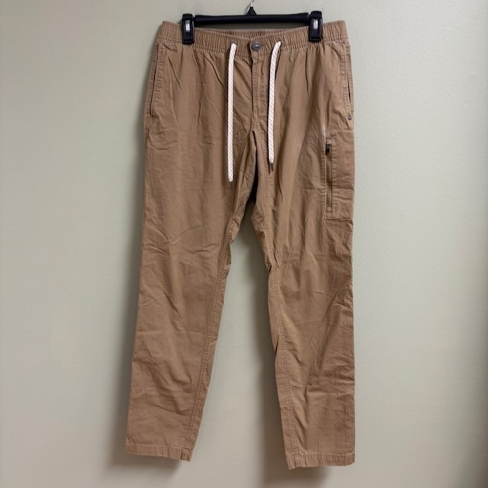 Vuori Mens Ripstop Pants Size *L Tan Climber‎ Hiking Active Outdoors Utility
